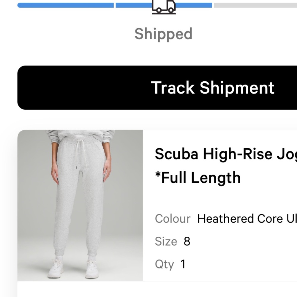 Lululemon Scuba High Rise Jogger in Heather core (grey)